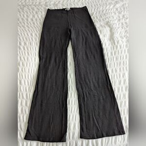 Reformation Women's Black Ribbed Casual Lounge Pull On Pants Sz.L